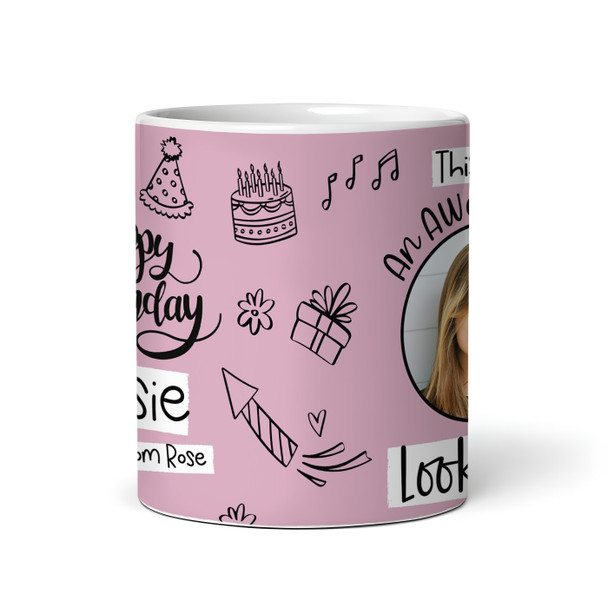 16th Birthday Gift For Girls Circle Photo Tea Coffee Cup Personalized Mug