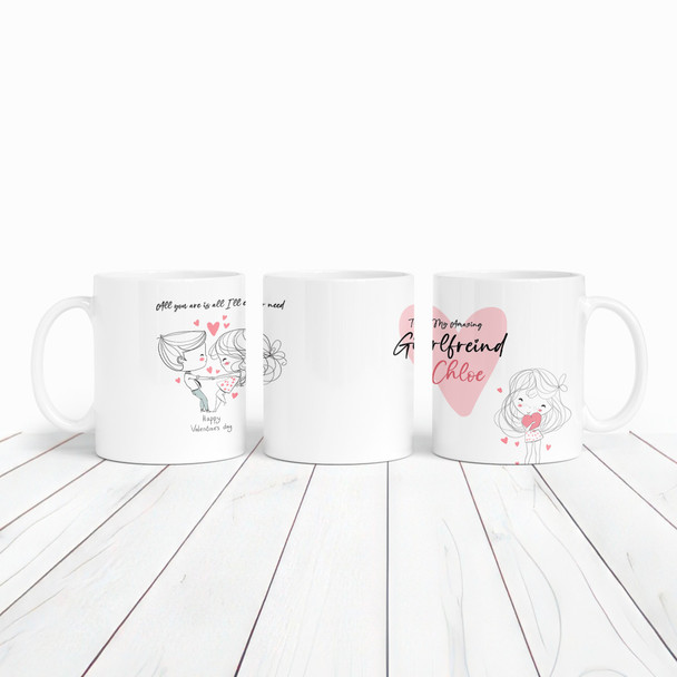 Cute Romantic Gift Couple Dancing Valentine's Day Gift Personalized Mug
