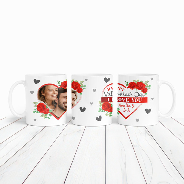 Gift For Valentine's Day Gift I Love You Photo Heart Personalized Mug