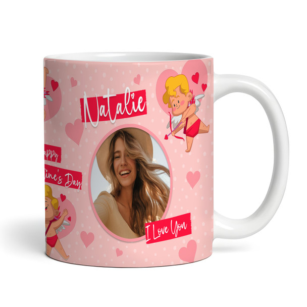 Gift For Wife Cupid Hearts Photo Valentine's Day Gift Personalized Mug