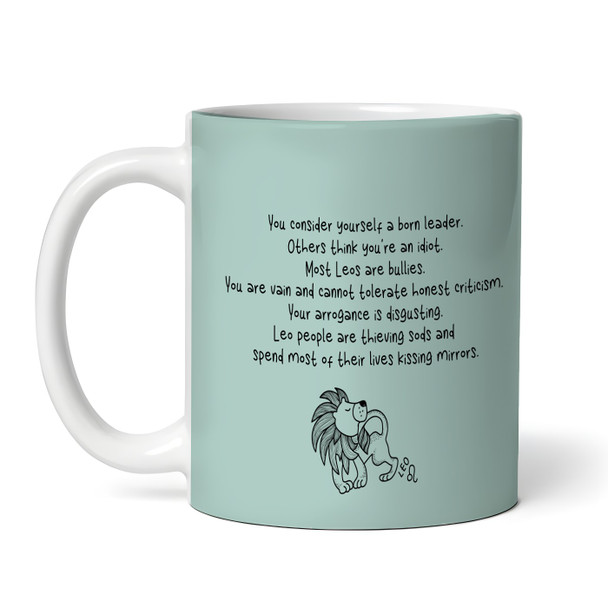 Leo Funny Zodiac Sign Description Birthday Gift Personalized Mug