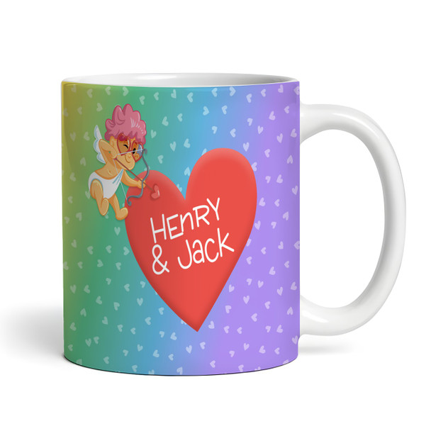 Lgbt Rainbow Cupid Romantic Gift Valentine's Day Gift Personalized Mug