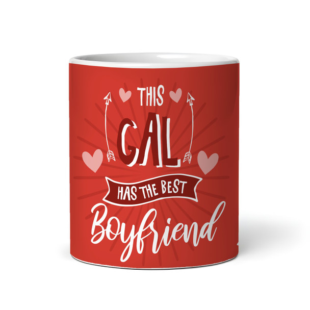 Red Photo Gift For Girlfriend Best Boyfriend Valentine's Day Personalized Mug