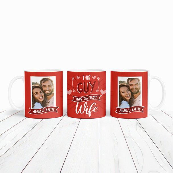 Red Photo Gift For Husband Best Wife Valentine's Day Gift Personalized Mug