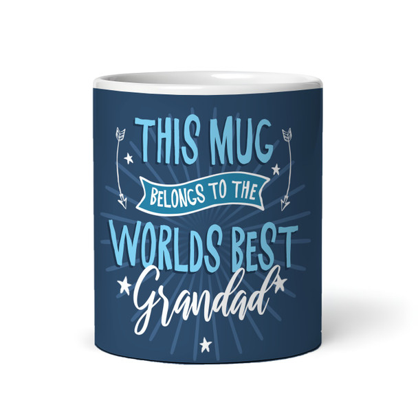 Belongs To Best Grandad Gift Blue Photo Tea Coffee Personalized Mug