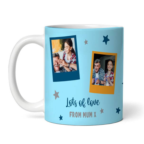 Best Son Gift Trophy Photo Blue Tea Coffee Personalized Mug
