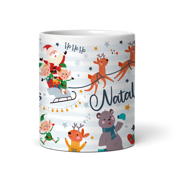 Christmas Gift Animals With Santa Claus Tea Coffee Personalized Mug