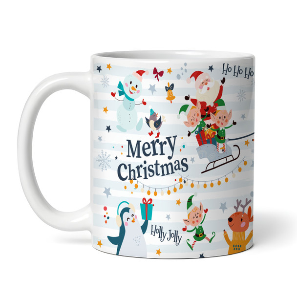 Christmas Gift Animals With Santa Claus Tea Coffee Personalized Mug