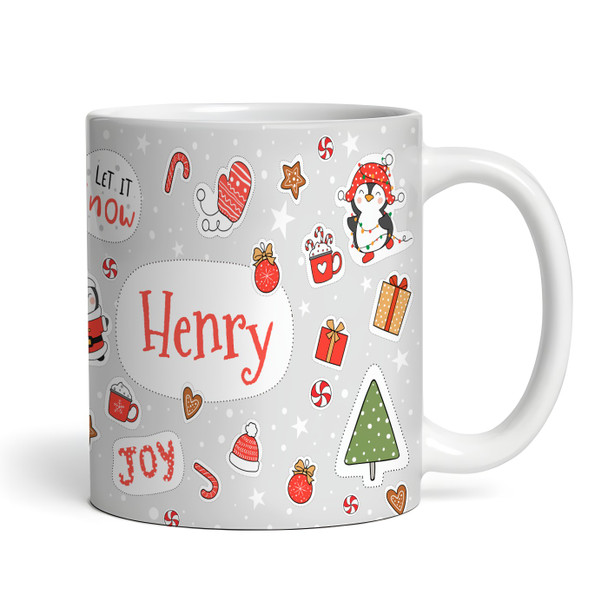 Christmas Gift Cute Icons Name Tea Coffee Personalized Mug