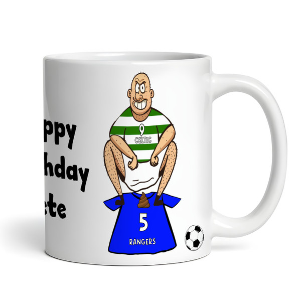 Celtic Shitting On Rangers Funny Soccer Gift Team Rivalry Personalized Mug