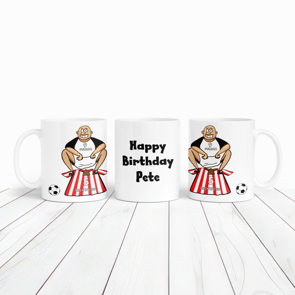 Fulham Shitting On Brentford Funny Soccer Gift Team Rivalry Personalized Mug