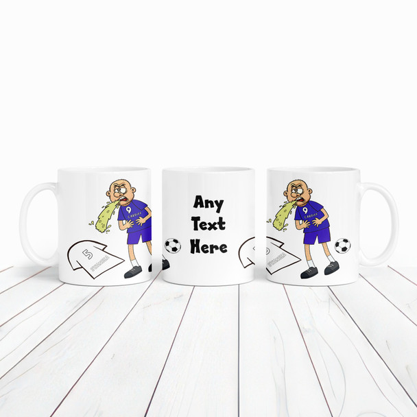 Cardiff Vomiting On Swansea Funny Soccer Gift Team Rivalry Personalized Mug