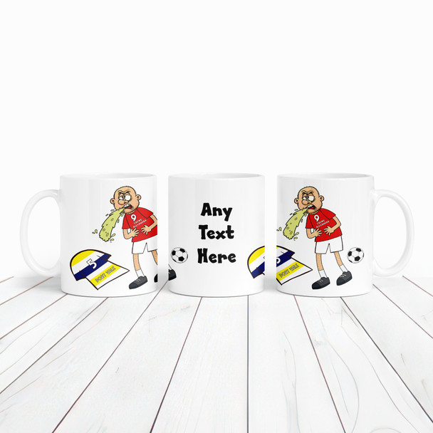 Crewe Vomiting On Vale Funny Soccer Fan Gift Team Rivalry Personalized Mug