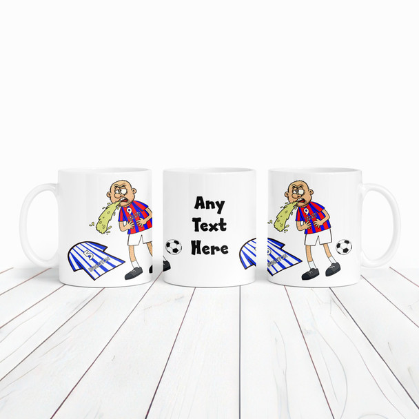 Palace Vomiting On Brighton Funny Soccer Gift Team Rivalry Personalized Mug