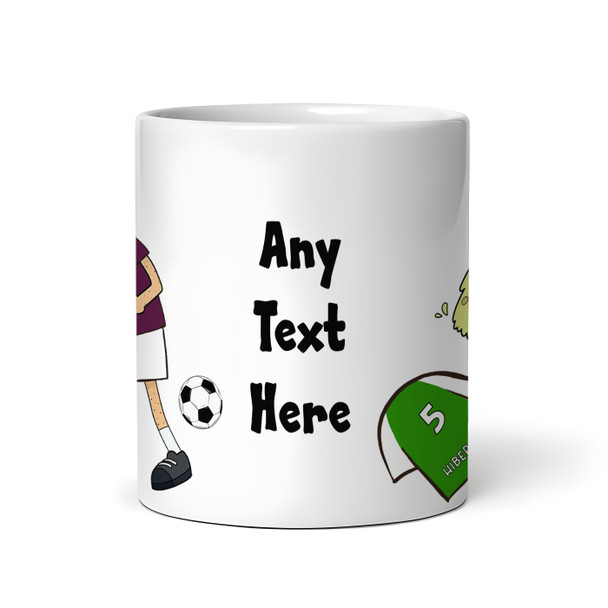 Hearts Vomiting On Hibernian Funny Soccer Gift Team Rivalry Personalized Mug