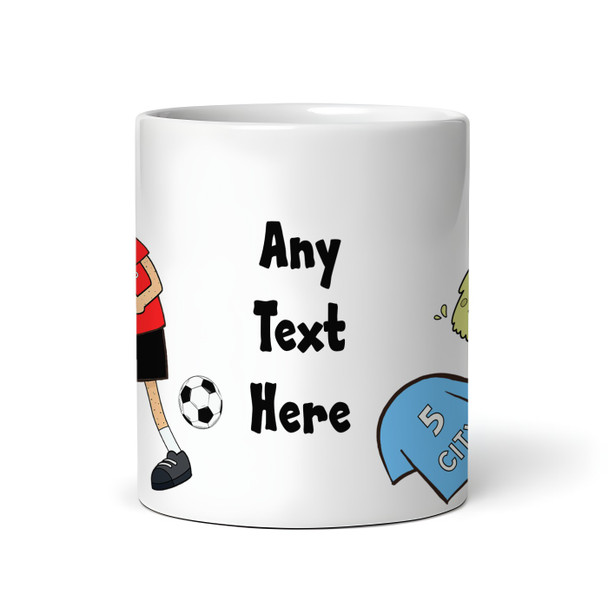 United Vomiting On City Funny Soccer Fan Gift Team Rivalry Personalized Mug