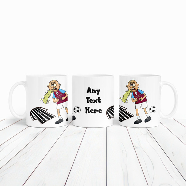 Scunthorpe Vomiting On Grimsby Funny Soccer Gift Team Rivalry Personalized Mug