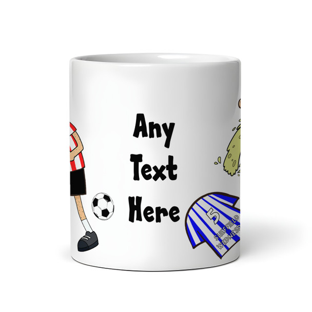 United Vomiting On Wednesday Funny Soccer Gift Team Rivalry Personalized Mug