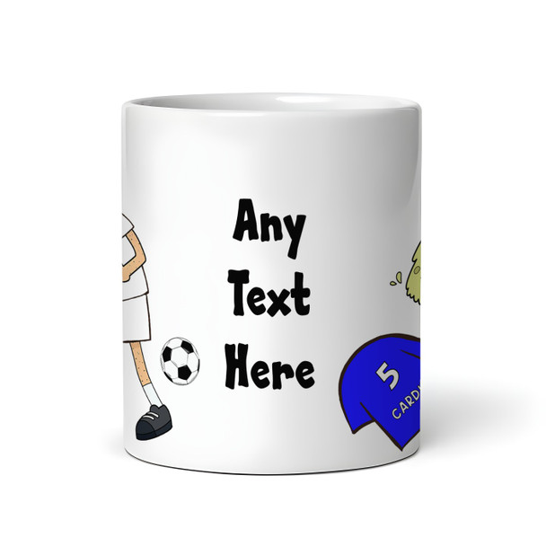 Swansea Vomiting On Cardiff Funny Soccer Gift Team Rivalry Personalized Mug