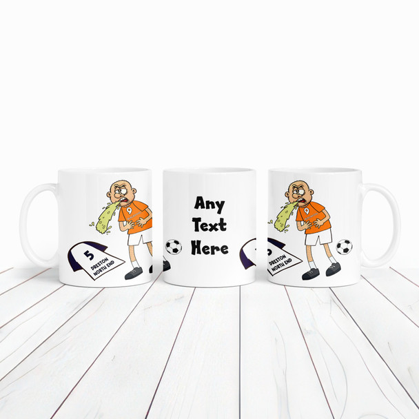 Blackpool Vomiting On Preston Funny Soccer Gift Team Rivalry Personalized Mug