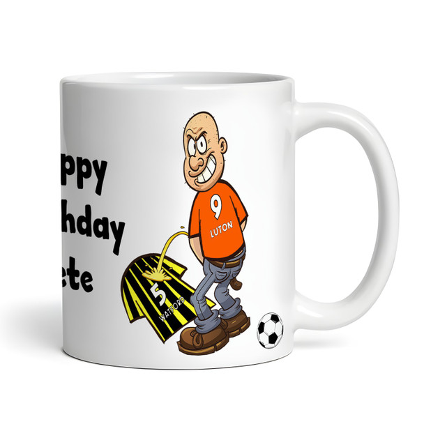 Luton Weeing On Watford Funny Soccer Gift Team Rivalry Personalized Mug