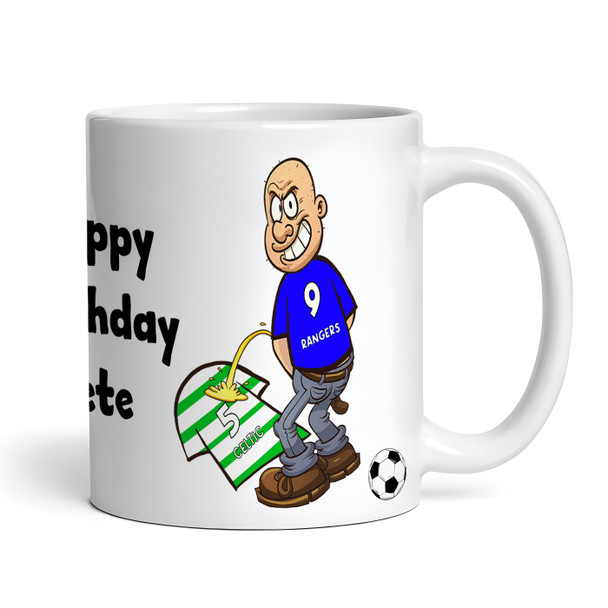 Rangers Weeing On Celtic Funny Soccer Gift Team Rivalry Personalized Mug