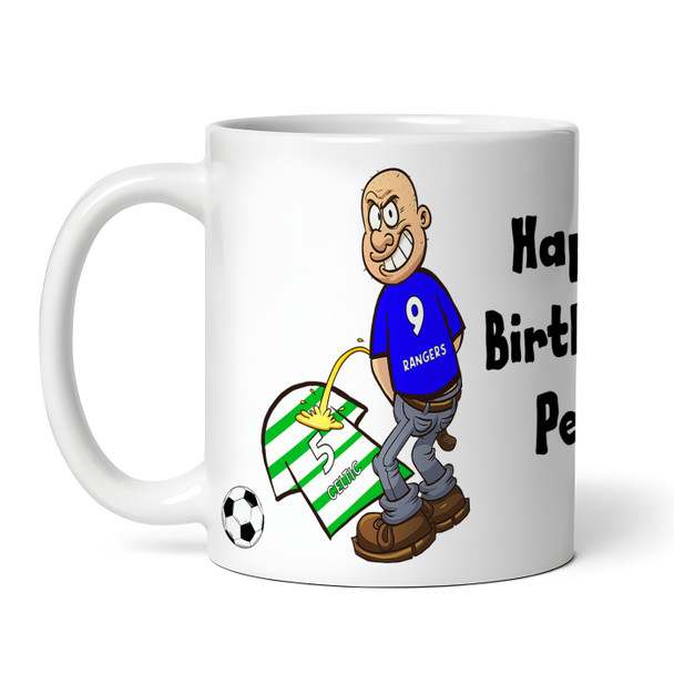 Rangers Weeing On Celtic Funny Soccer Gift Team Rivalry Personalized Mug