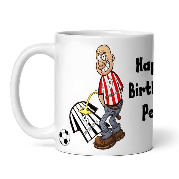 Sunderland Weeing On Newcastle Funny Soccer Gift Team Rivalry Personalized Mug