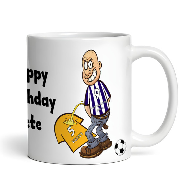 West Bromwich Weeing On Wolves Funny Soccer Gift Team Rivalry Personalized Mug