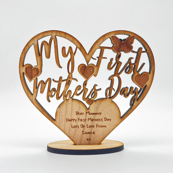 My First Mothers Day Keepsake Ornament Engraved Personalized Gift