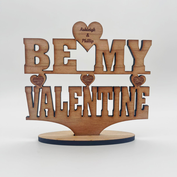 Be My Valentine Valentine's Day Romantic Heart Keepsake Personalized Gift