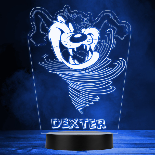 Tasmanian Devil Looney Tunes Personalized Gift Color Changing Lamp Night Light