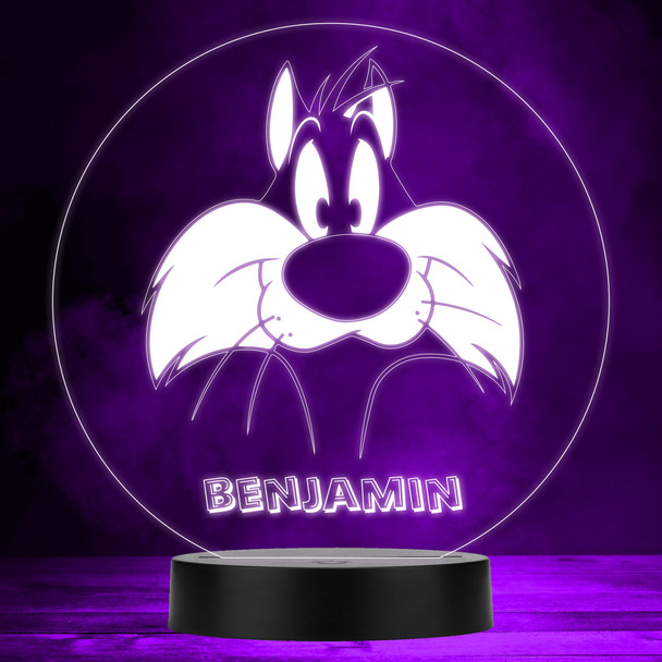Looney Tunes Sylvester Kids Personalized Gift Color Changing Lamp Night Light