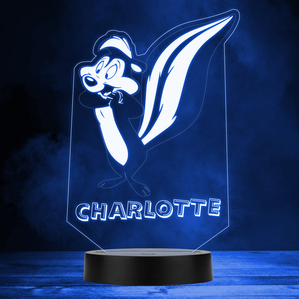 Pepe© Le Pew Looney Tunes Kids Personalized Gift Color Changing Lamp Night Light