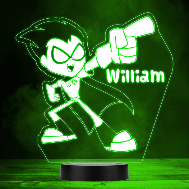 Robin Teen Titans Go! Children's TV Personalized LED Lamp MultiColor Night Light