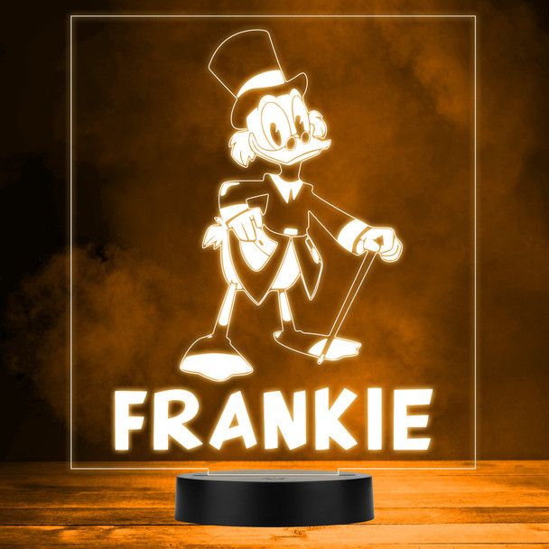 Scrooge McDuck Duck Tales Kid's TV Personalized LED Lamp MultiColor Night Light