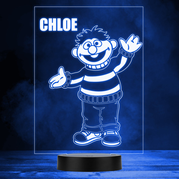 Sesame Street Ernie Children's TV Personalized LED Lamp MultiColor Night Light