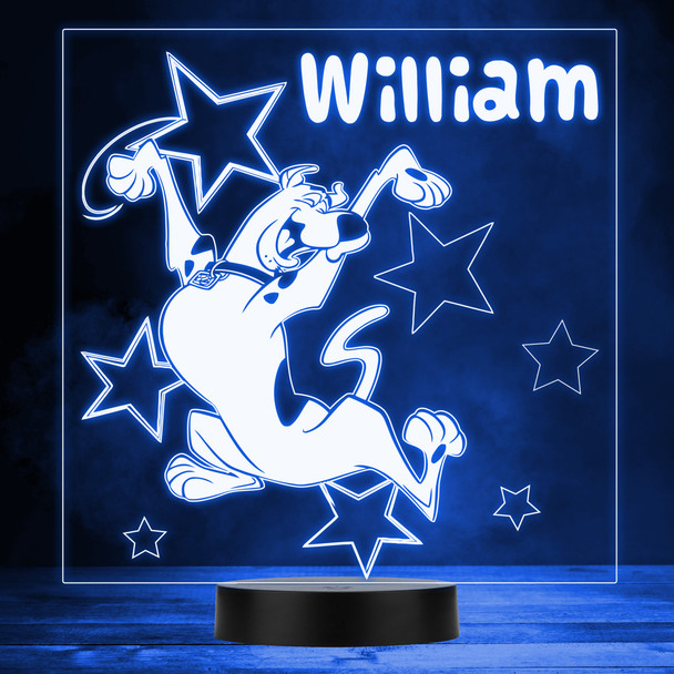 Stars Scooby-Doo Scooby Jumping Kid's TV Personalized MultiColor Lamp Night Light