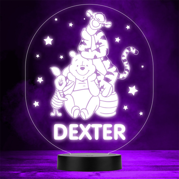 Winnie-the-Pooh With Piglet And Tigger LED Lamp Personalized Gift Night Light