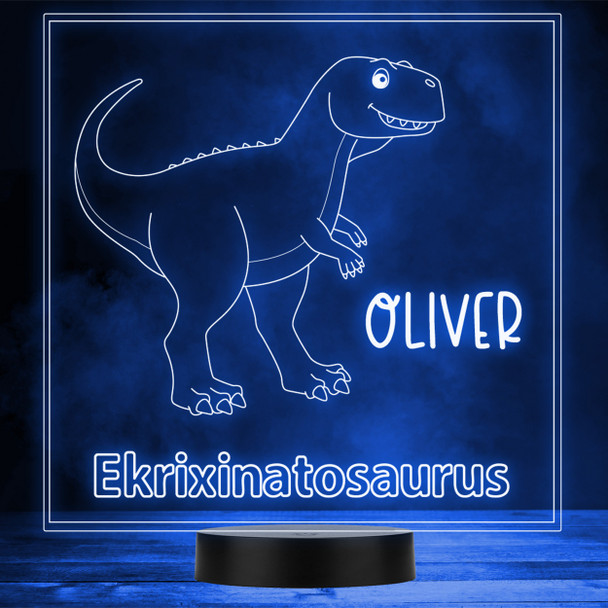 Kids Ekrixinatosaurus Dinosaur Fan Cute LED Lamp Personalized Gift Night Light