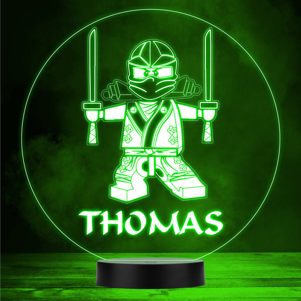 Ninja Ninjago Character Color Changing LED Lamp Personalized Gift Night Light