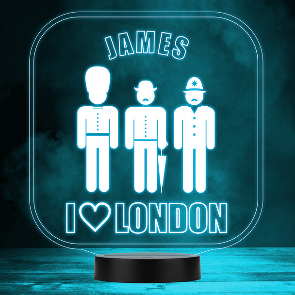 I Heart London UK People Color Changing LED Lamp Personalized Gift Night Light