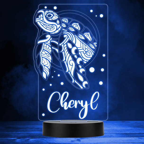 Decorative Pattern Turtle MultiColor Personalized Gift LED Lamp Night Light