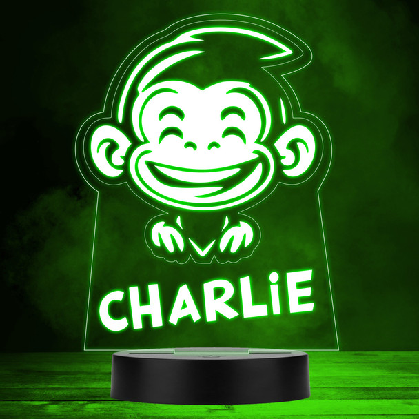 Happy Baby Monkey Color Changing Personalized Gift LED Lamp Night Light