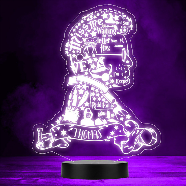 Harry Potter Elements Silhouette Head Personalized Gift Any Color Lamp Night Light Harry Potter Elements Silhouette Head Personalized Gift Any Color Lamp Night Light