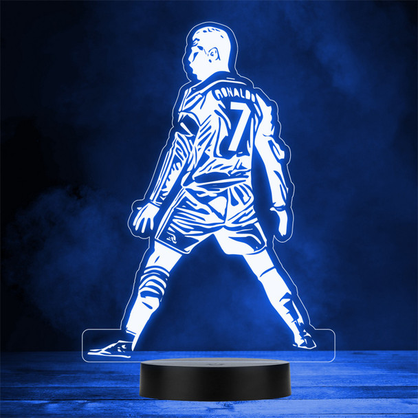 Ronaldo Celebration Pose English Football Soccer World Cup Personalized Gift Color Lamp Night Light