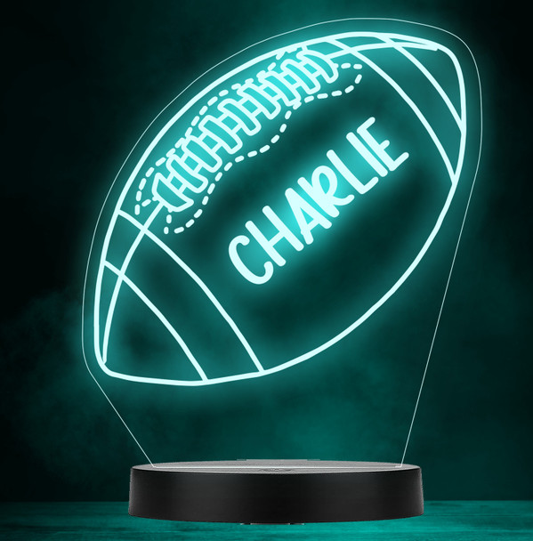 Rugby Ball Boy Sport Hobby Game Personalized Gift Color Changing Lamp Night Light Rugby Ball Boy Sport Hobby Game Personalized Gift Color Changing Lamp Night Light
