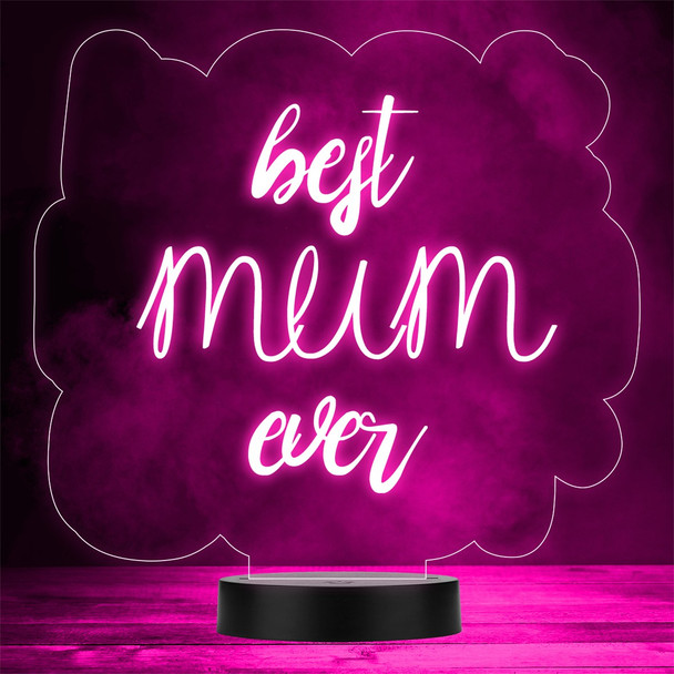 Best Mum or Mom Ever Cloud Mother's Day Personalized Gift Color Changing Lamp Night Light