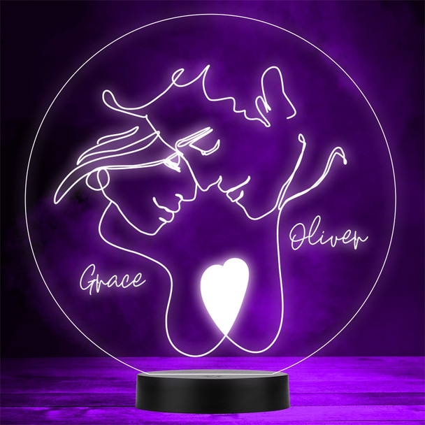 In love Line Art Valentine's Day Personalized Gift Color Changing Lamp Night Light