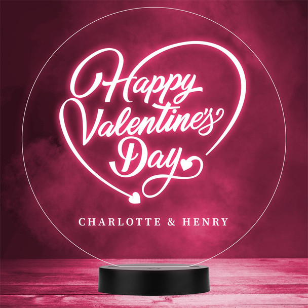 Happy Valentine's Day Lettering Personalized Gift Color Changing Lamp Night Light Happy Valentine's Day Lettering Personalized Gift Color Changing Lamp Night Light